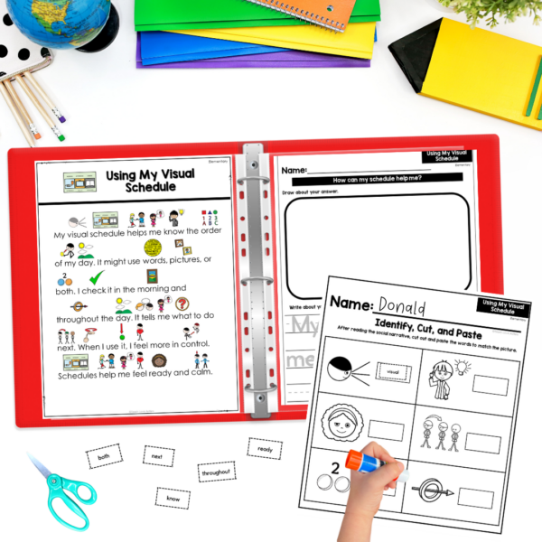 Visual Schedule Social Narrative Bundle | Pre-K, Elementary & Secondary + 5-Day Implementation Guide - Image 3