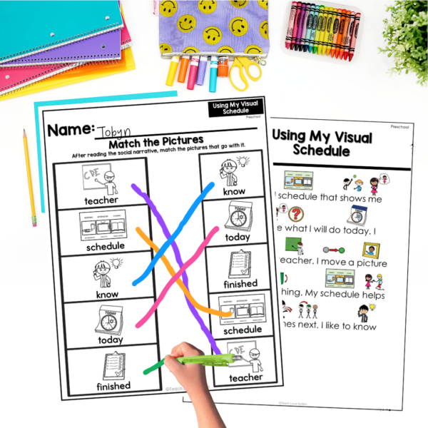 Visual Schedule Social Narrative Bundle | Pre-K, Elementary & Secondary + 5-Day Implementation Guide - Image 6