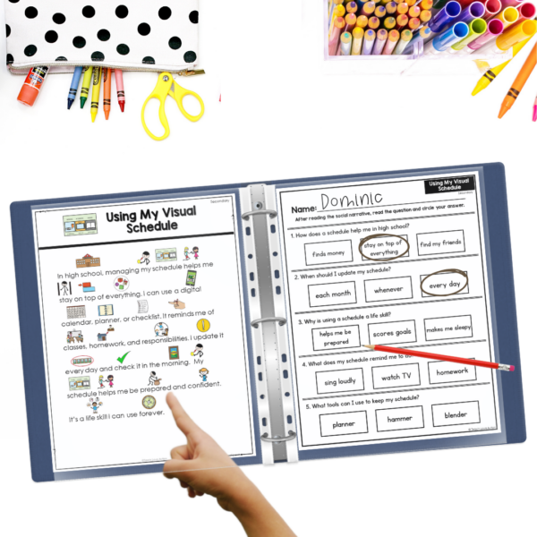 Visual Schedule Social Narrative Bundle | Pre-K, Elementary & Secondary + 5-Day Implementation Guide - Image 4