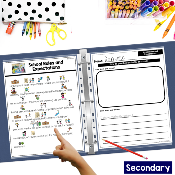 Back to School Social Narrative Bundle | Pre-K, Elementary & Secondary - Image 9