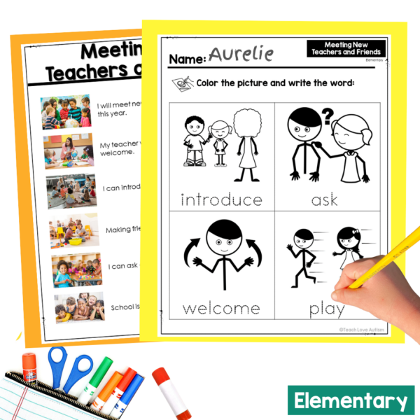 Back to School Social Narrative Bundle | Pre-K, Elementary & Secondary - Image 7