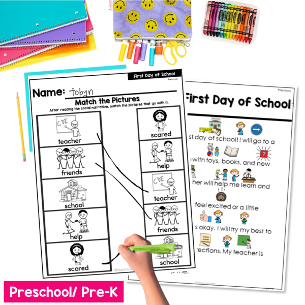 Back to School Social Narrative Bundle | Pre-K, Elementary & Secondary - Image 5