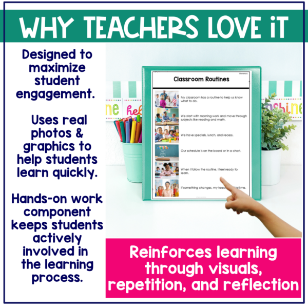 Classroom Routines Social Narrative for Elementary