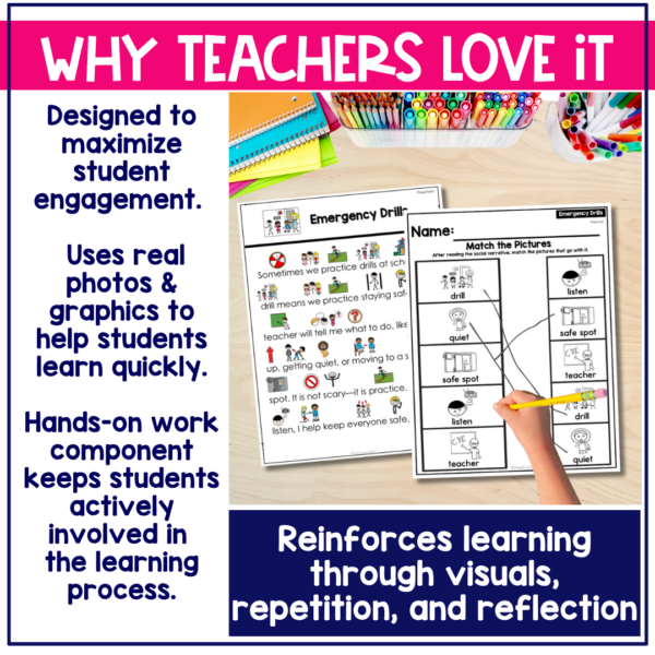 Emergency Drills Social Narrative for Preschool & Special Education