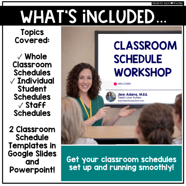 Classroom Schedule Workshop - Video Training - Image 3