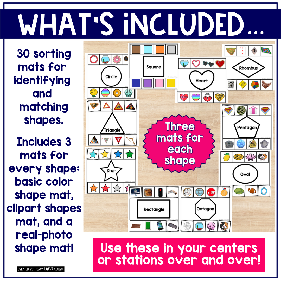 Shapes Sorting Mats