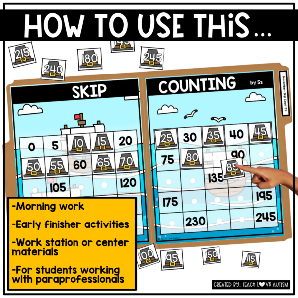 November Math File Folders 2nd-4th Grade