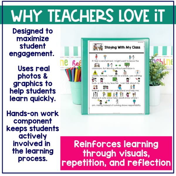 Staying With My Class Social Narrative for Elementary & Special Education