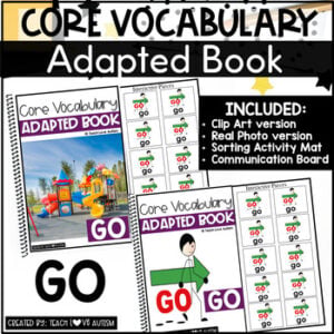 Core Vocabulary Adapted Book GO cover