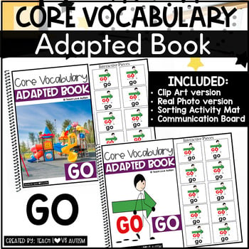 Core Vocabulary Adapted Book GO cover