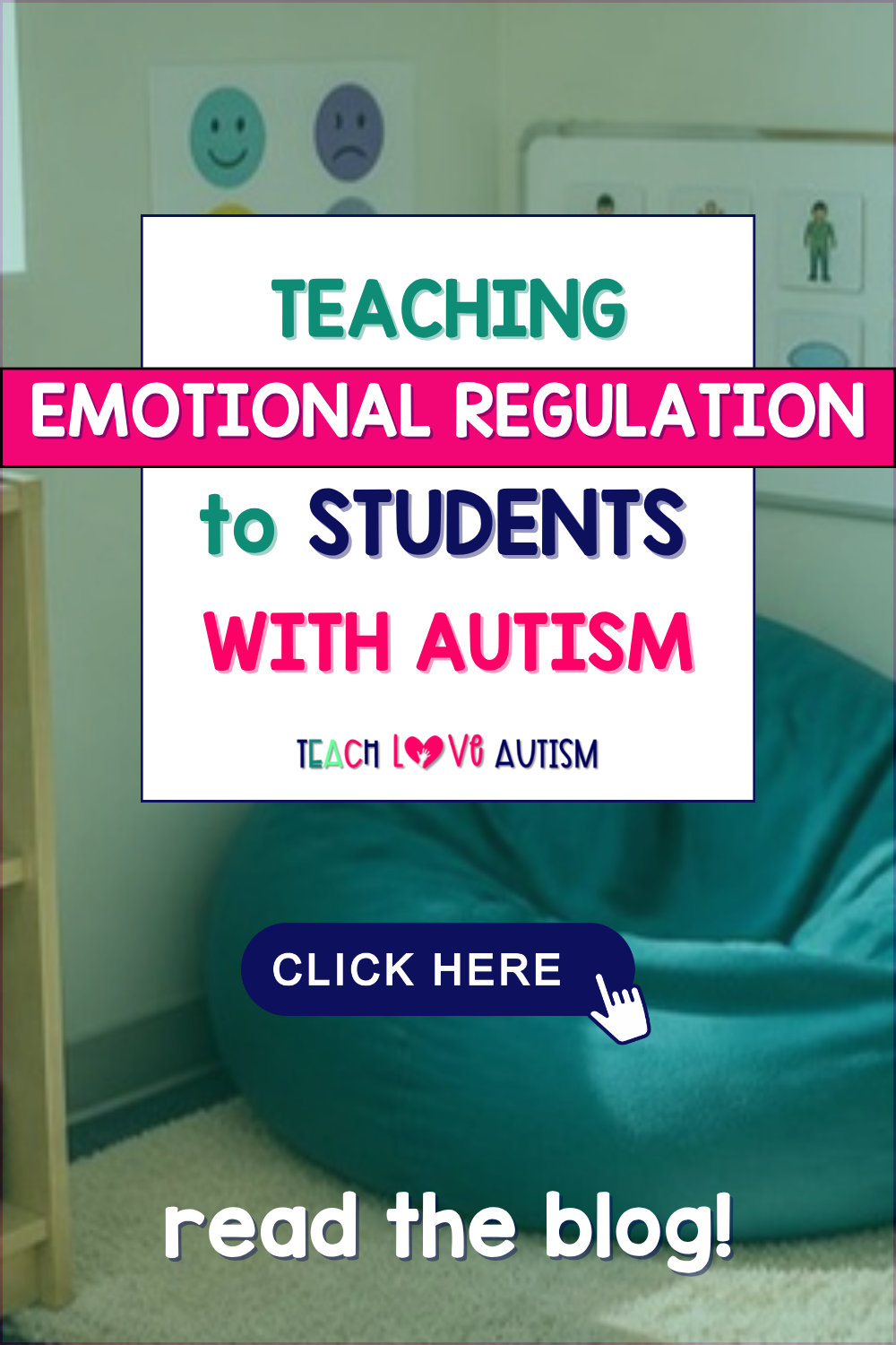 Teaching emotional regulation skills to students with autism Pinterest pin